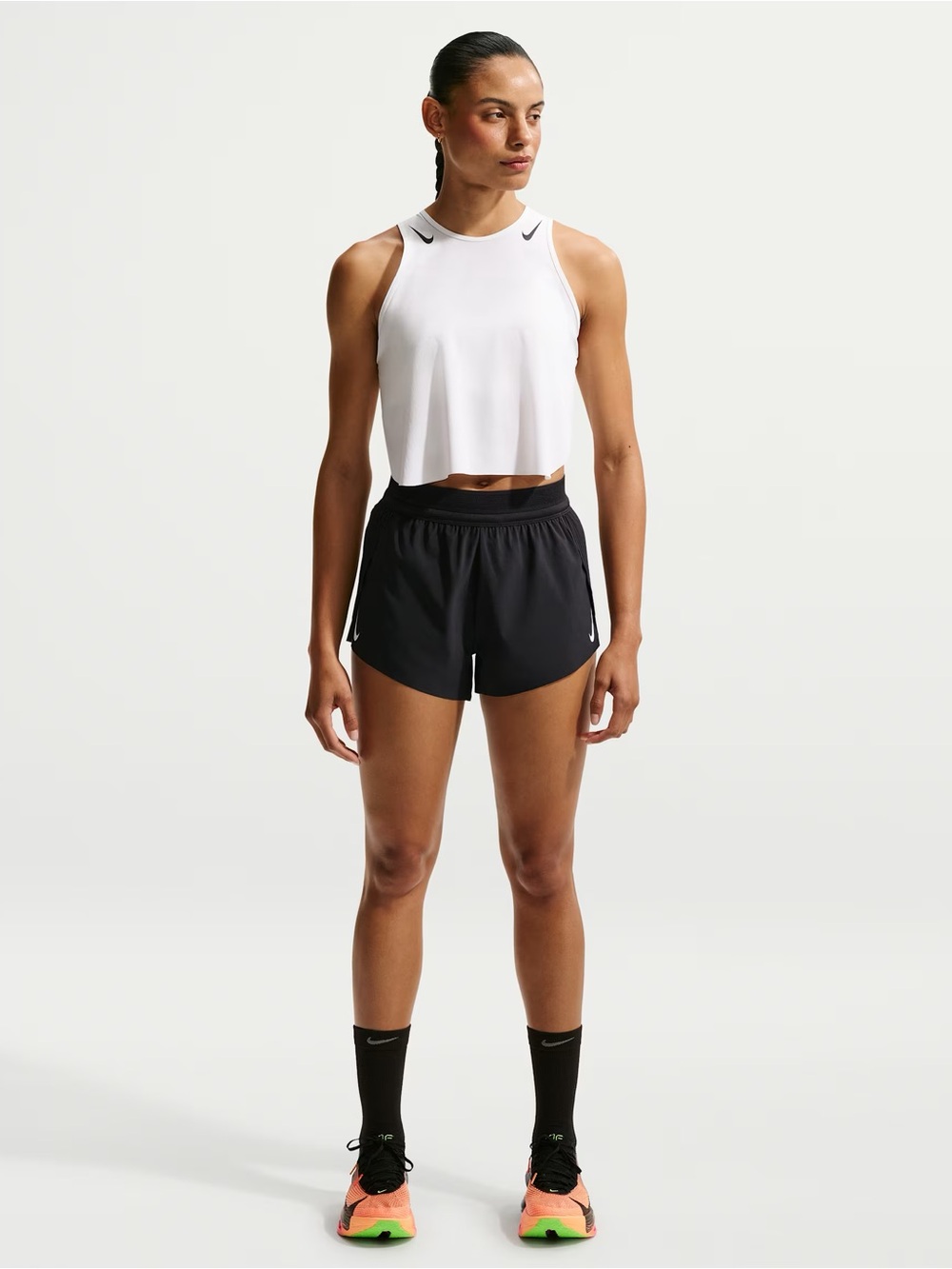 Nike Women’s Aeroswift Black Athletic Shorts - Picture 4 of 9